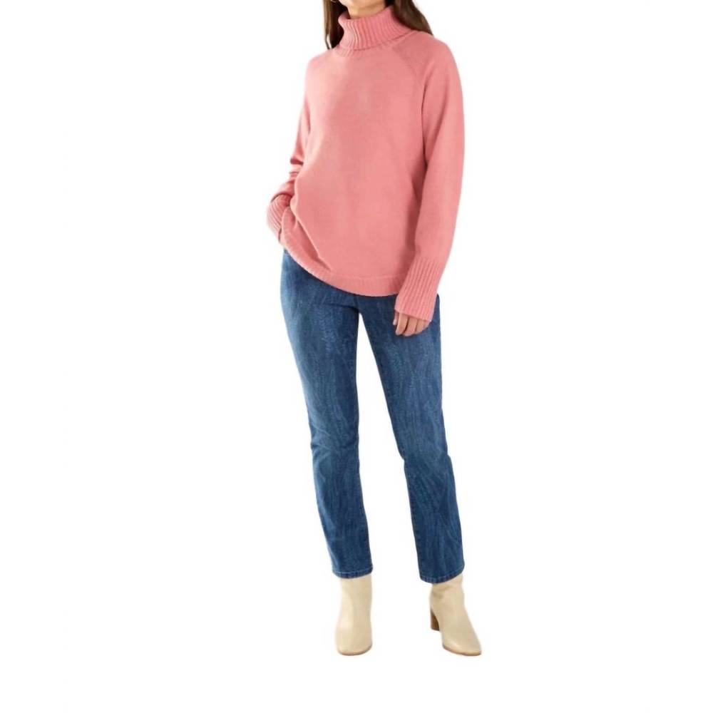 NEW FDJ cozy turtleneck sweater in pink